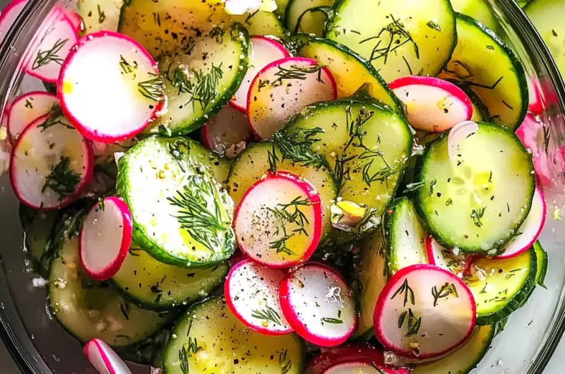10-Minute Cucumber Radish Salad - Easy