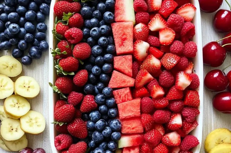 5 Showstopper Red, White and Blue Fruit Salads