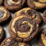 Chocolate Peanut Butter Swirl Cookies