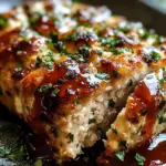 Melt-in-Your-Mouth Garlic Parmesan Chicken Meatloaf