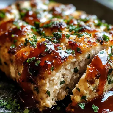 Melt-in-Your-Mouth Garlic Parmesan Chicken Meatloaf