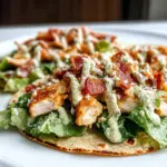 Smash Chicken Caesar Tacos