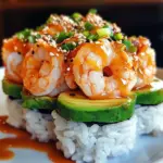 Spicy Shrimp Sushi Stacks