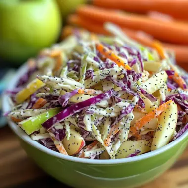 Apple Poppy Seed Slaw