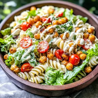 CAESAR PASTA SALAD (VEGAN)