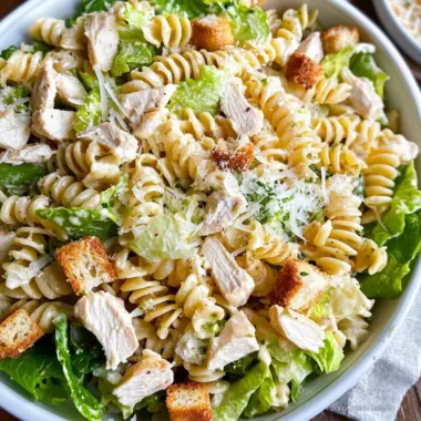 Chicken Caesar Pasta Salad