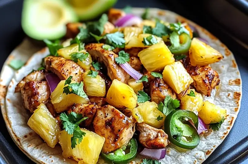 Chicken & Pineapple Tacos