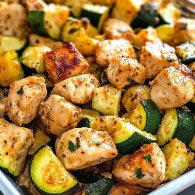 Easy Baked Chicken and Zucchini Recipe