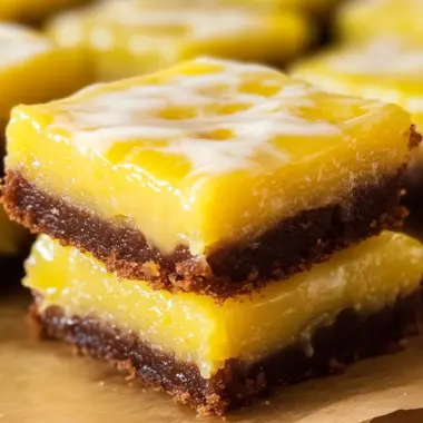 Easy Lemon Brownies Recipe