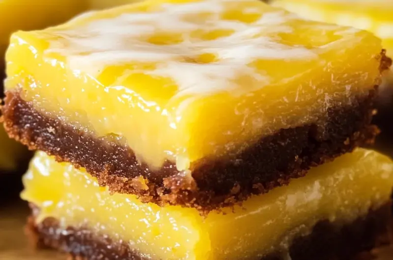 Easy Lemon Brownies Recipe