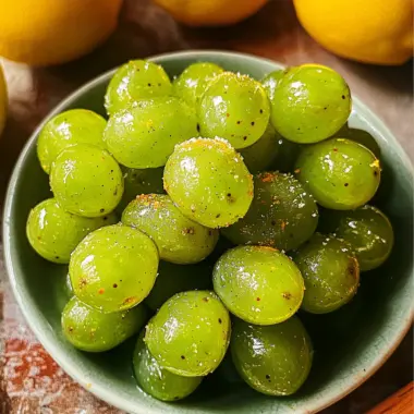 Frozen Tajin Grapes