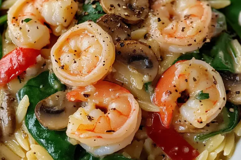 Garlic Orzo Tuscan Shrimp Recipe