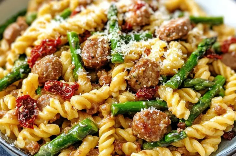 Gemelli with Sausage and Asparagus