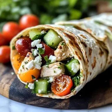 Greek Chicken Wraps