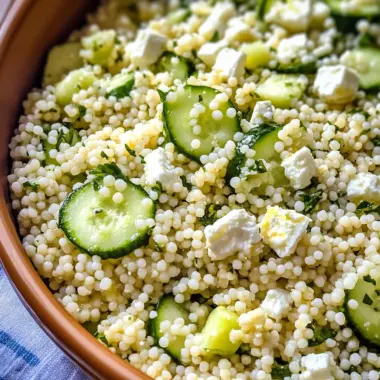Lemon Cucumber Couscous Salad