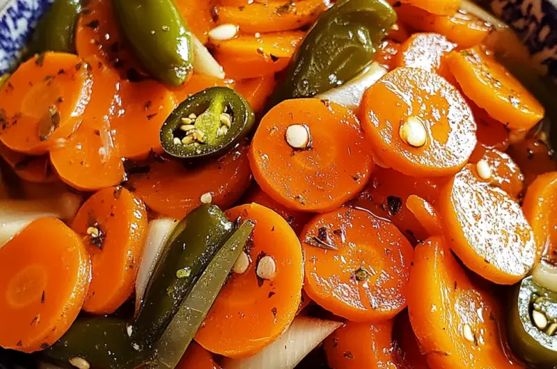 Mexican Pickled Carrots (zanahorias en escabeche)