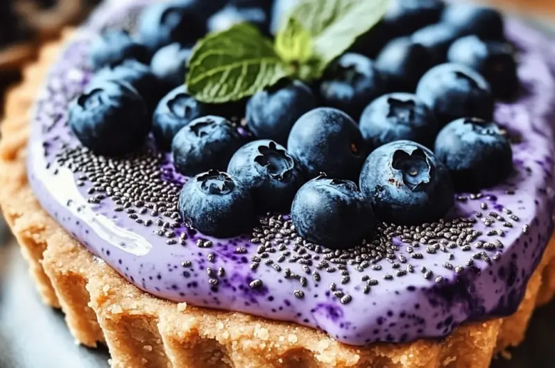 No-Bake Blueberry Chia Seed Pie