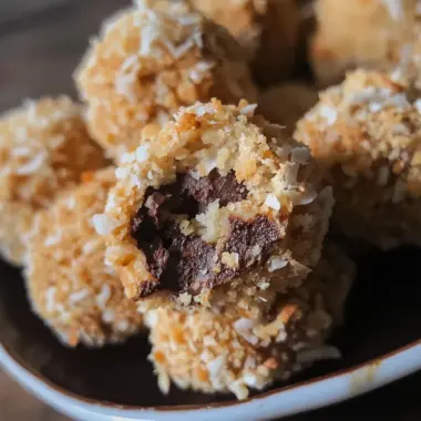 No-Bake Chocolate Coconut Graham Balls