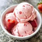 No-Churn Strawberry Ice Cream