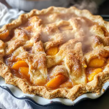 Peach Cobbler Pie