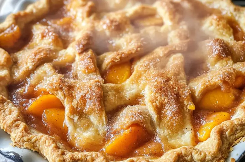 Peach Cobbler Pie