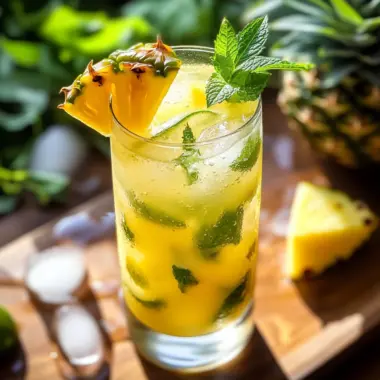 Pineapple Coconut Mojito (Mocktail)