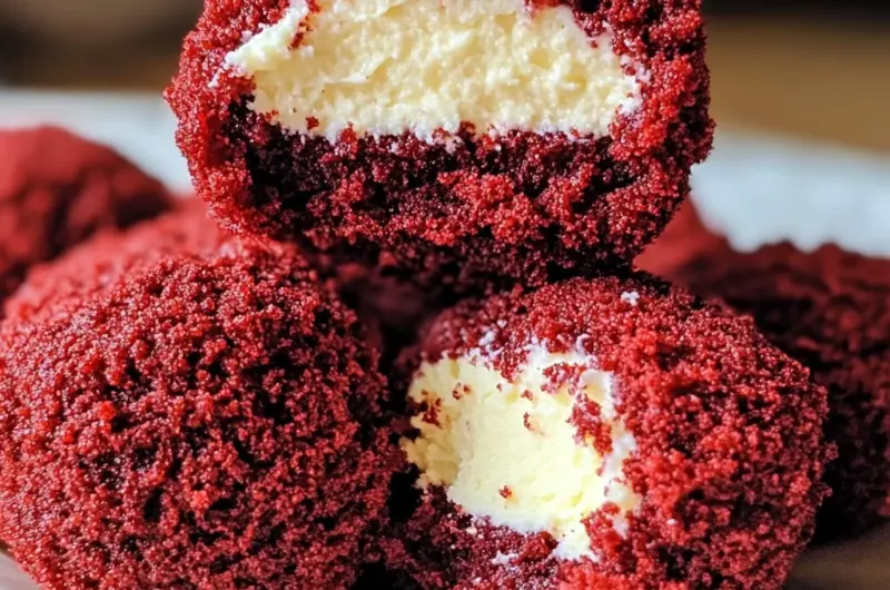 Red Velvet Cream Cheese Bites