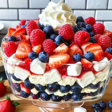 Red White Blue Cheesecake Salad