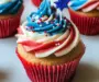 Red White and Blue Patriotic Cupcakes