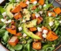 Roasted Sweet Potato & Arugula Salad with Tahini Dressing