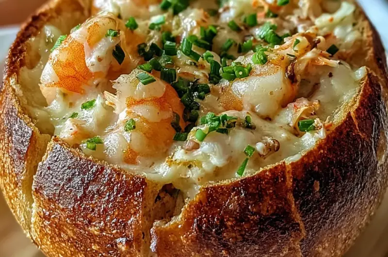 Stuffed Seafood Bread Bowl