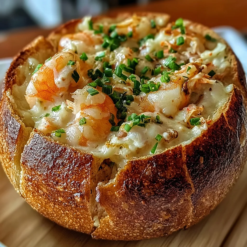 Stuffed Seafood Bread Bowl