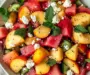 Watermelon Peach Feta Salad