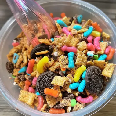 Dirt and Worms Chex Mix