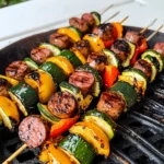 Easy Kabobs with Zucchini and Sausage