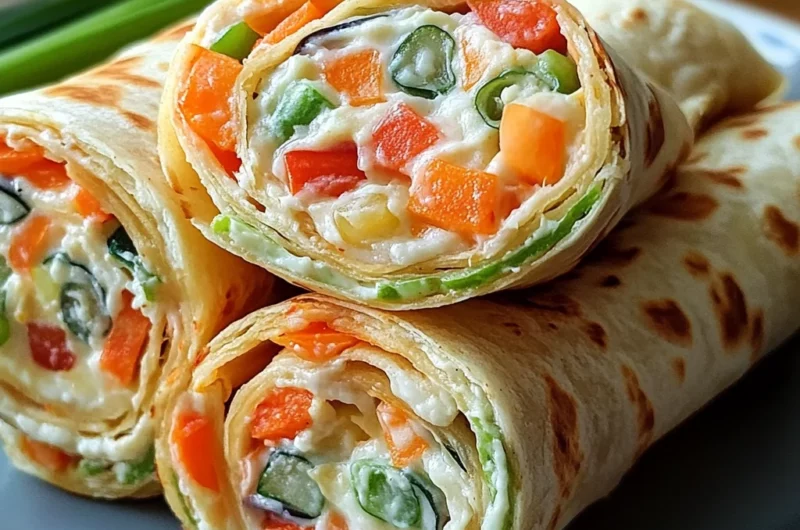 Fresh Vegetable Tortilla Roll Ups