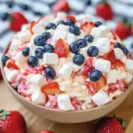 Red, White, and Blue Cheesecake Salad