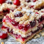 Almond Cherry Streusel Bars