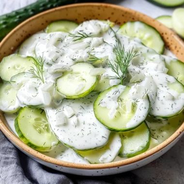 Creamy Cucumber Salad
