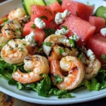 Grilled Shrimp and Watermelon Chopped Salad