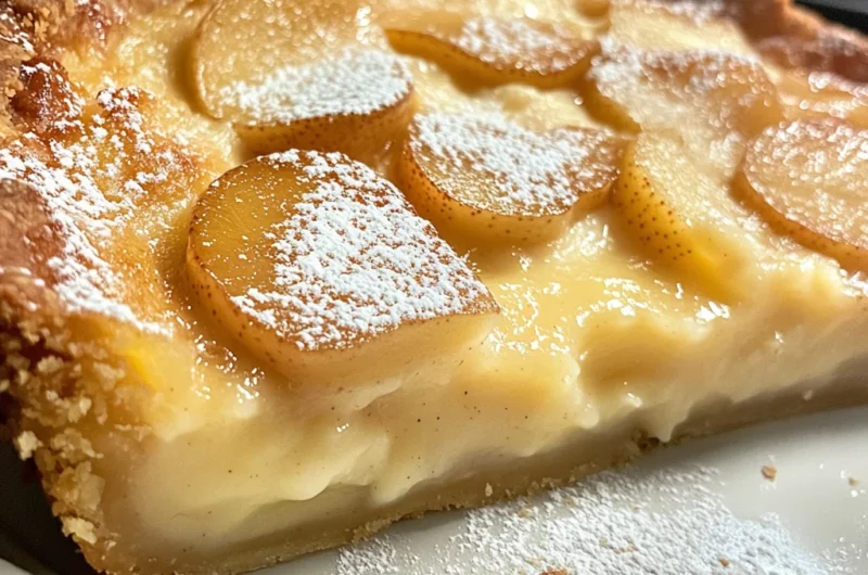 Pear Custard Pie