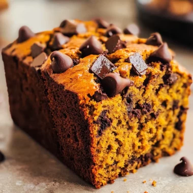 Pumpkin Chip Banana Bread