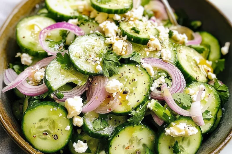 Simple Cucumber Salad with Lime Vinaigrette