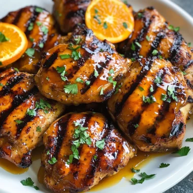 Sticky Honey Orange Grilled Chicken