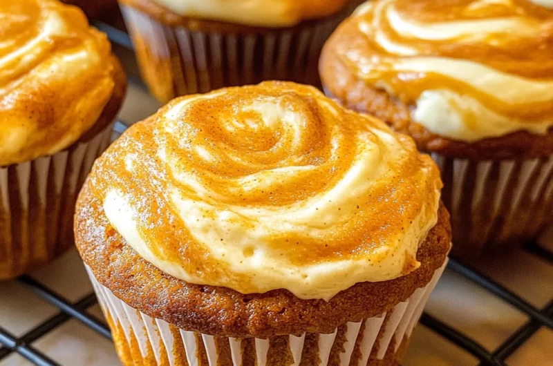 Best Swirled Pumpkin Cream Cheese Muffins