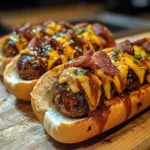 Bourbon BBQ Turkey Bacon Cheeseburger Meatball Subs Ready in 30 Minutes