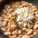 Caramelized Onion White Beans with Rosemary & Balsamic