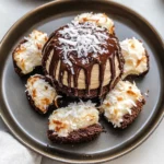Coconut Dome with Chocolate Spread