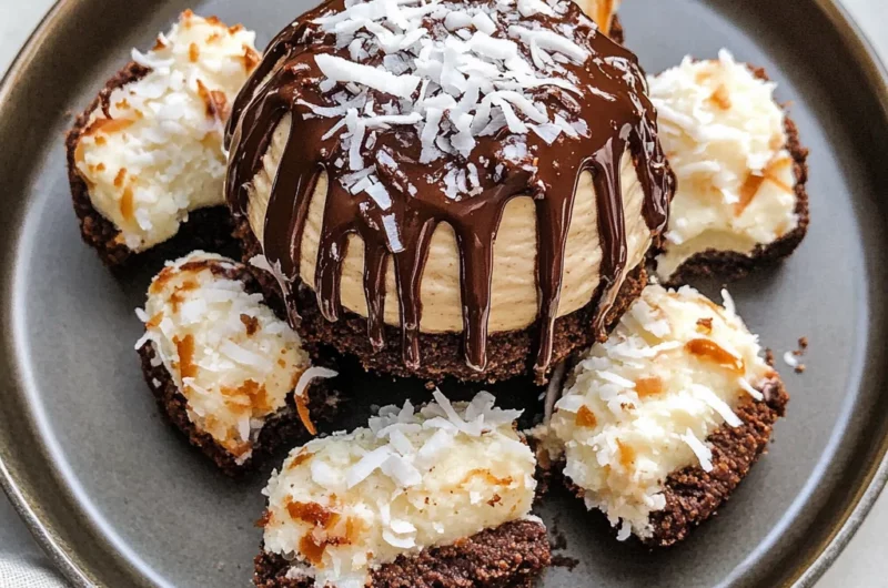 Coconut Dome with Chocolate Spread