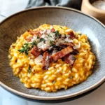Pumpkin Risotto with Bacon & Parmesan